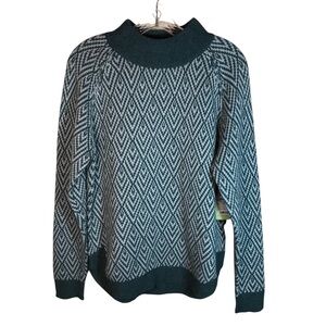 NEW Sherpa adventure gear sweater women S hasri pullover green merino blend